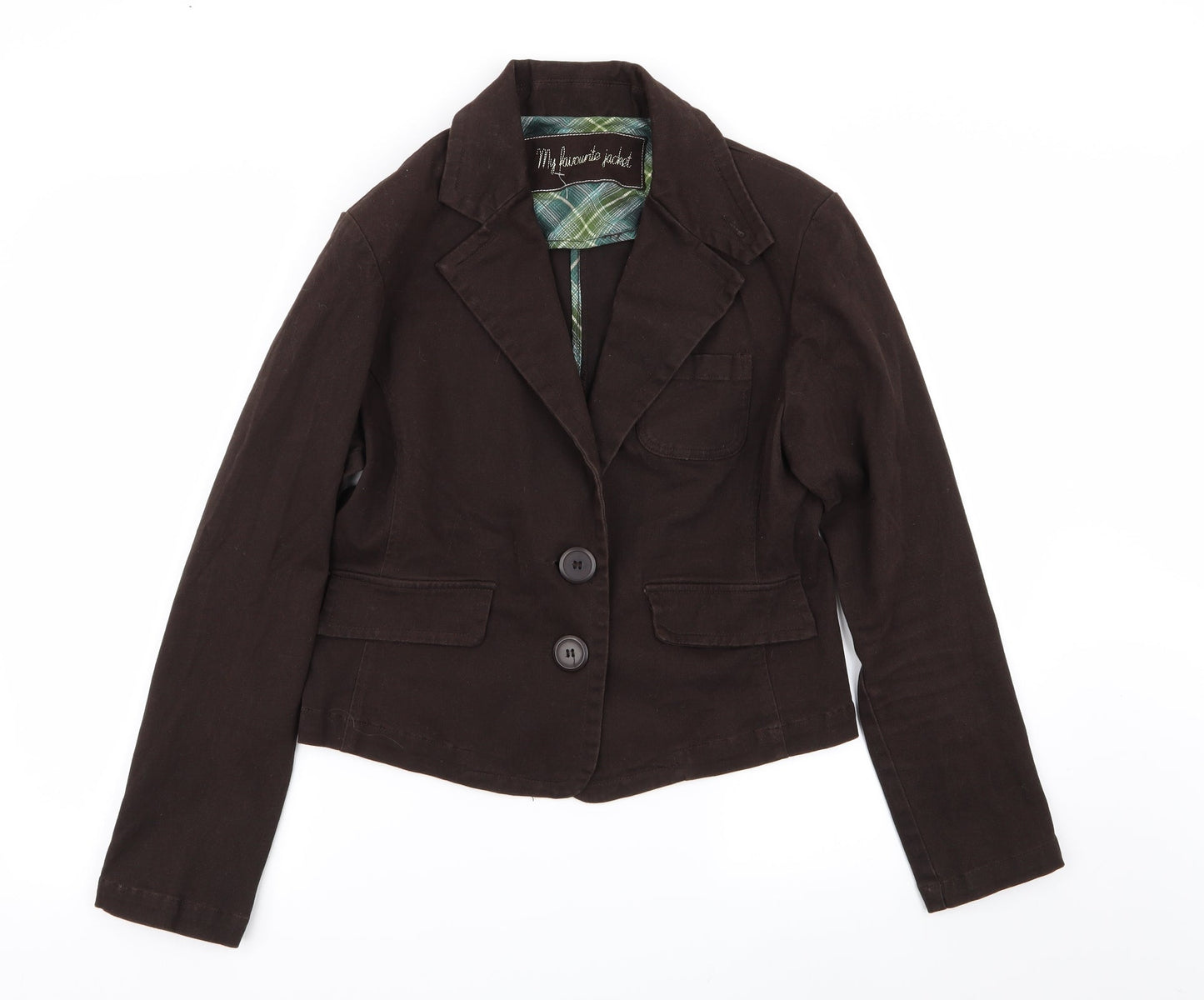 evie Womens Brown   Jacket Blazer Size 14