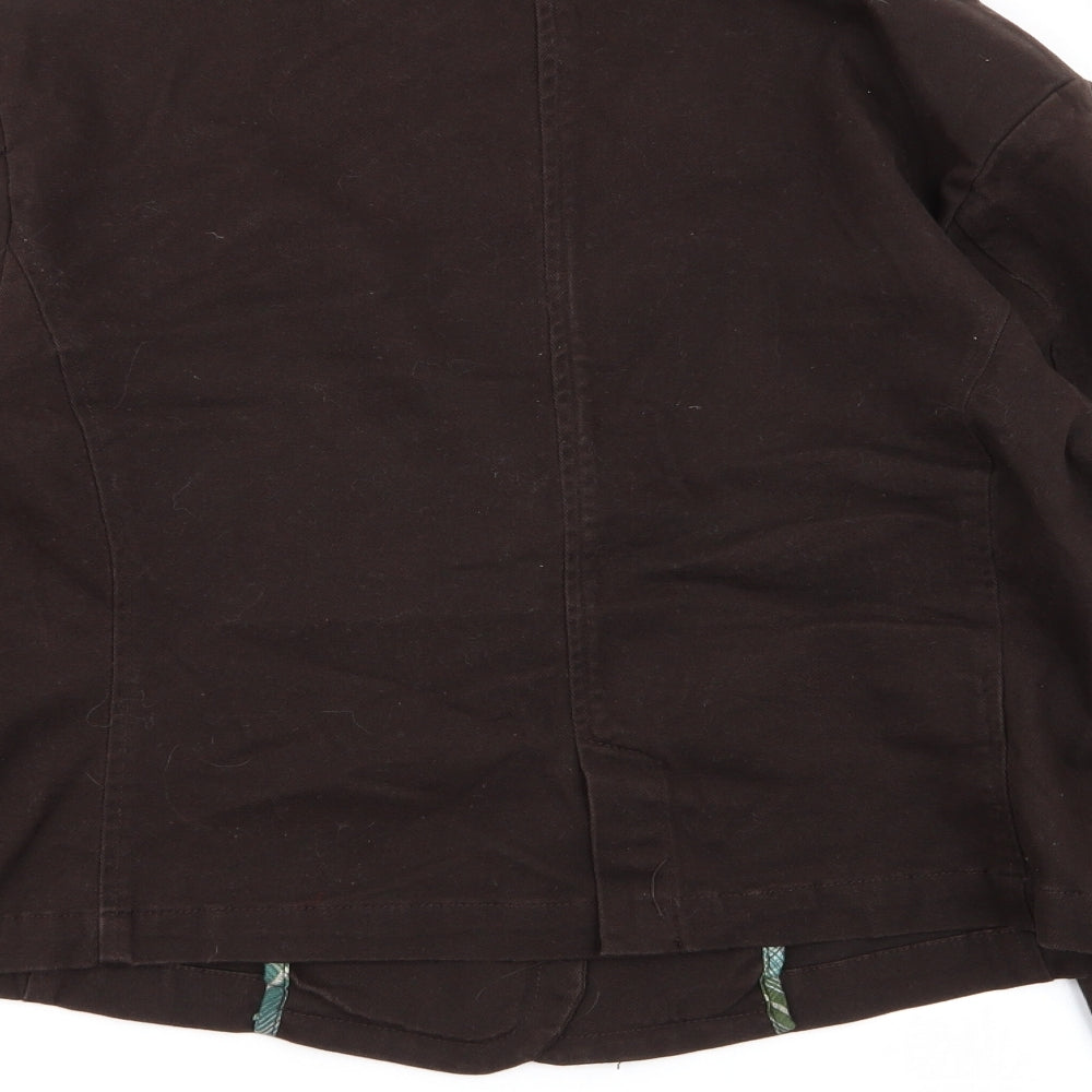 evie Womens Brown   Jacket Blazer Size 14