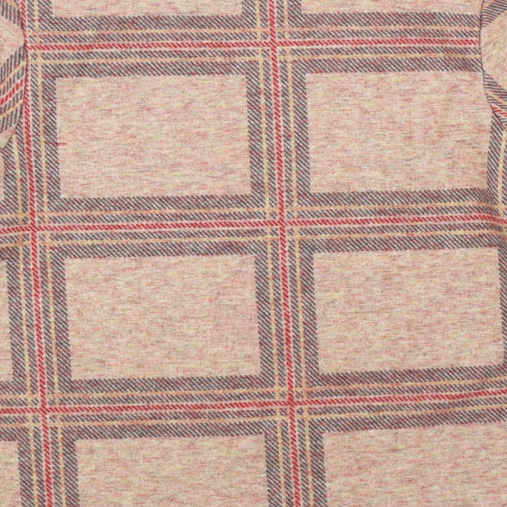 TU Womens Brown Check  Pullover Jumper Size 14