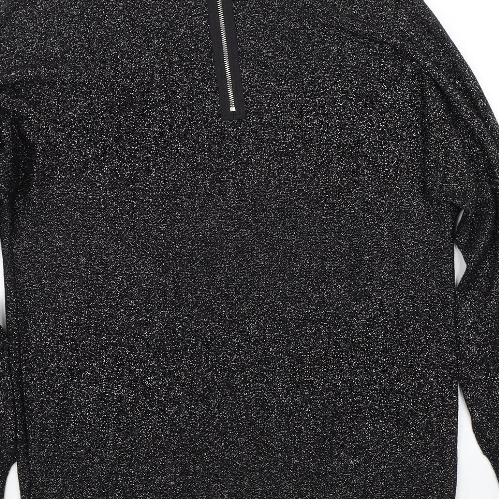 Warehouse Womens Black   Pullover Jumper Size 8
