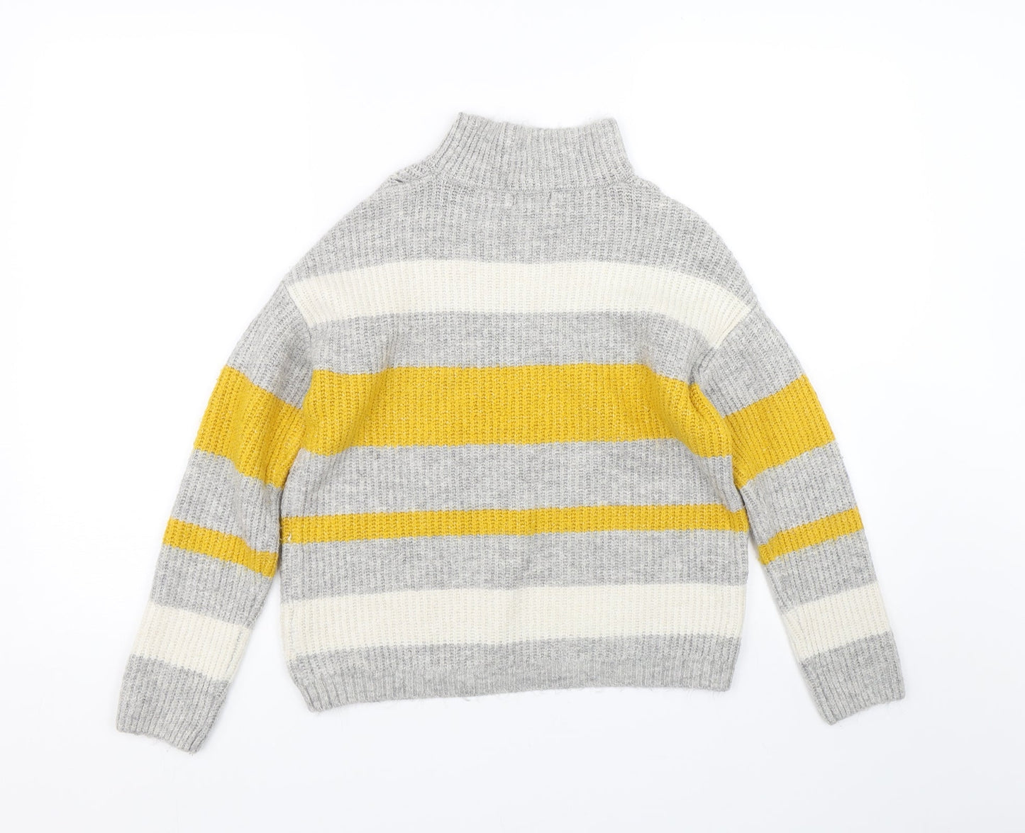 Matalan Womens Grey Striped  Pullover Jumper Size S