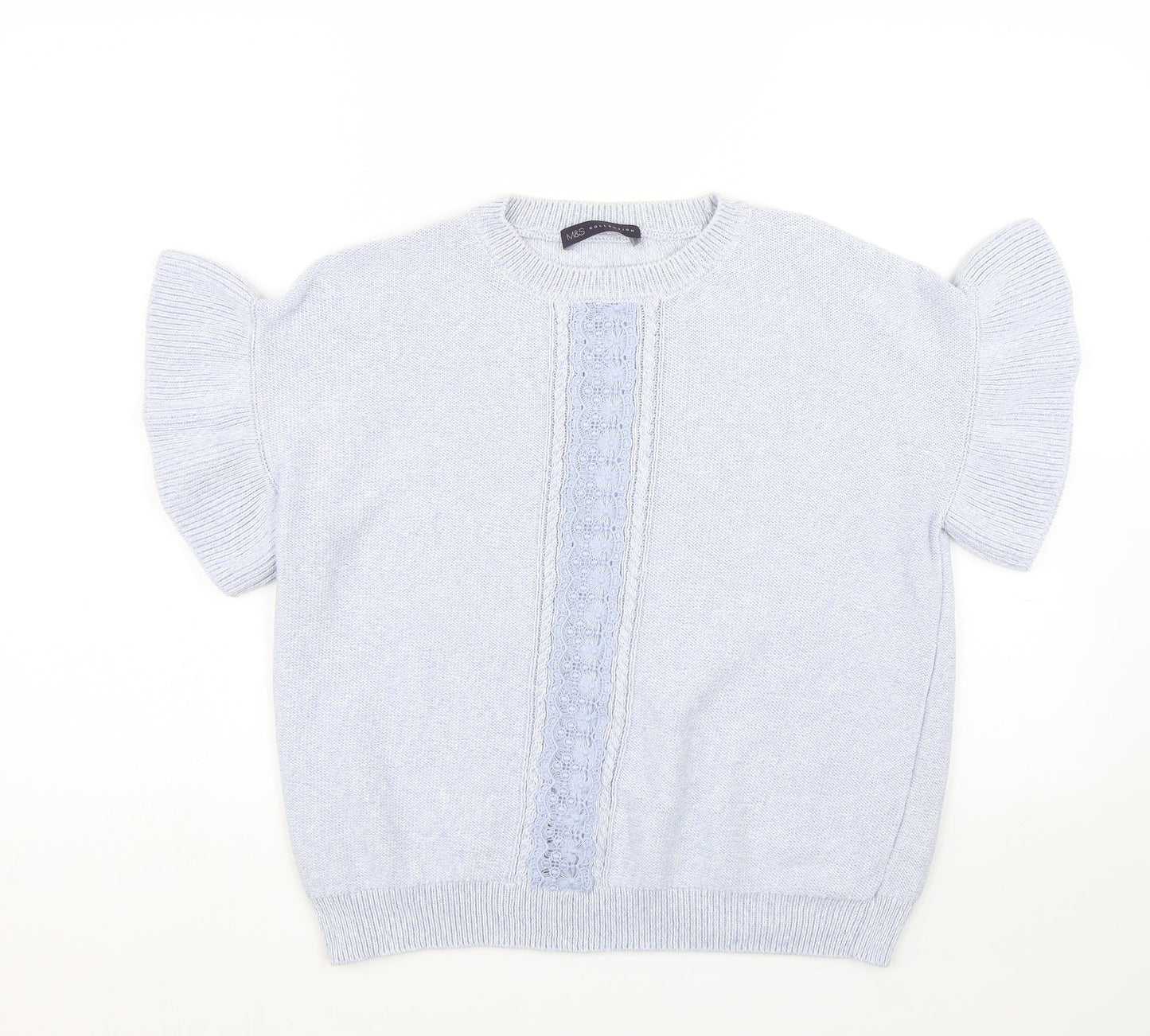 M&S Womens Blue   Pullover Jumper Size M