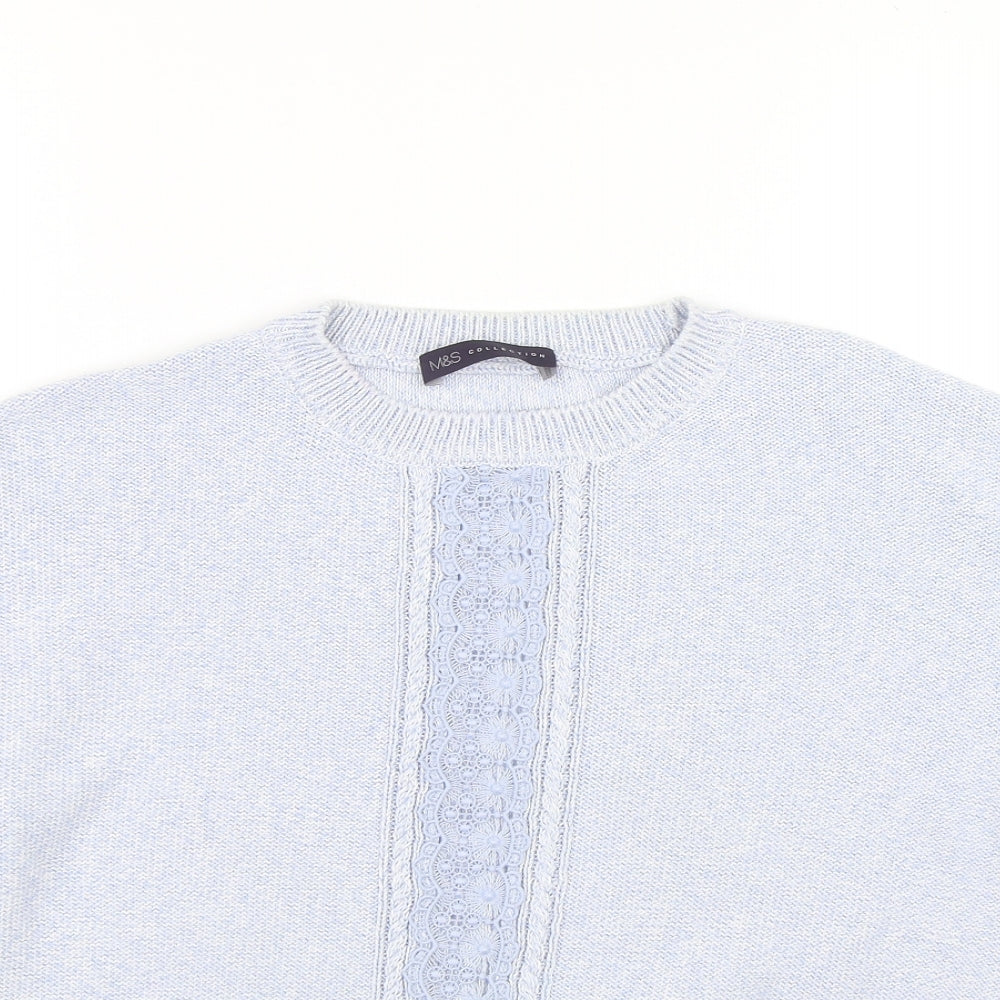 M&S Womens Blue   Pullover Jumper Size M