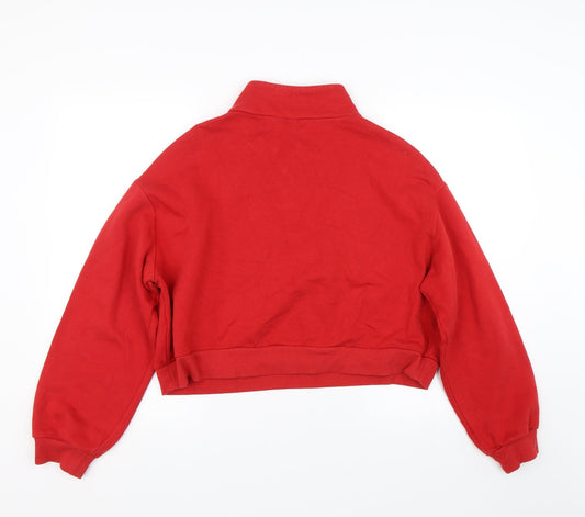 H&M Womens Red   Pullover Sweatshirt Size L