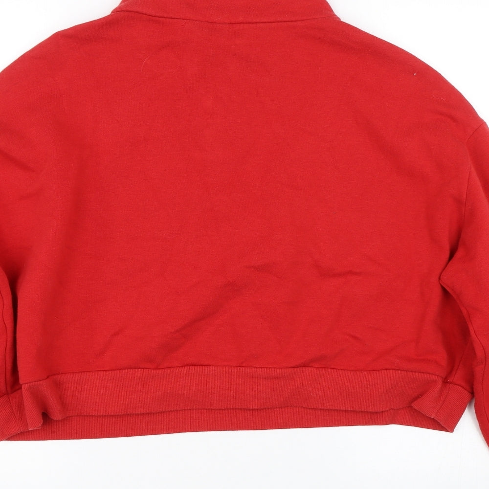 H&M Womens Red   Pullover Sweatshirt Size L