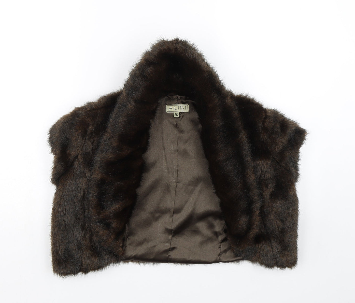 Alibi Womens Brown   Jacket Coatigan Size 10