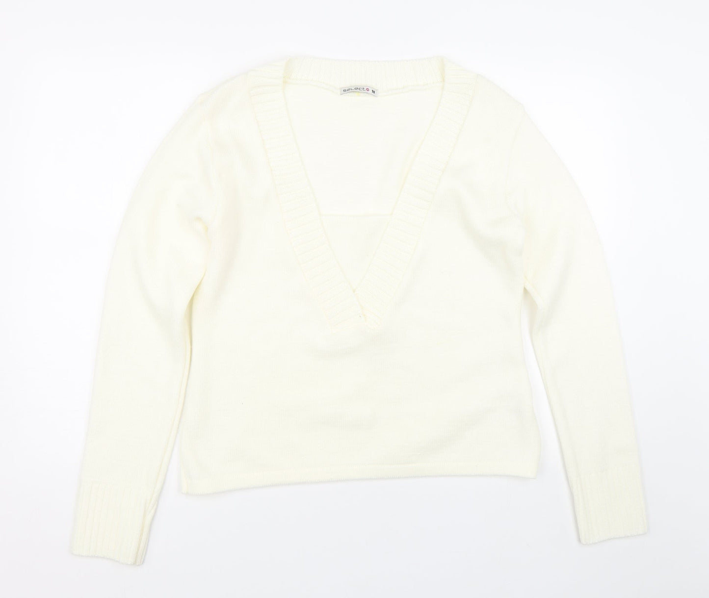 Select Womens Beige   Pullover Jumper Size 18