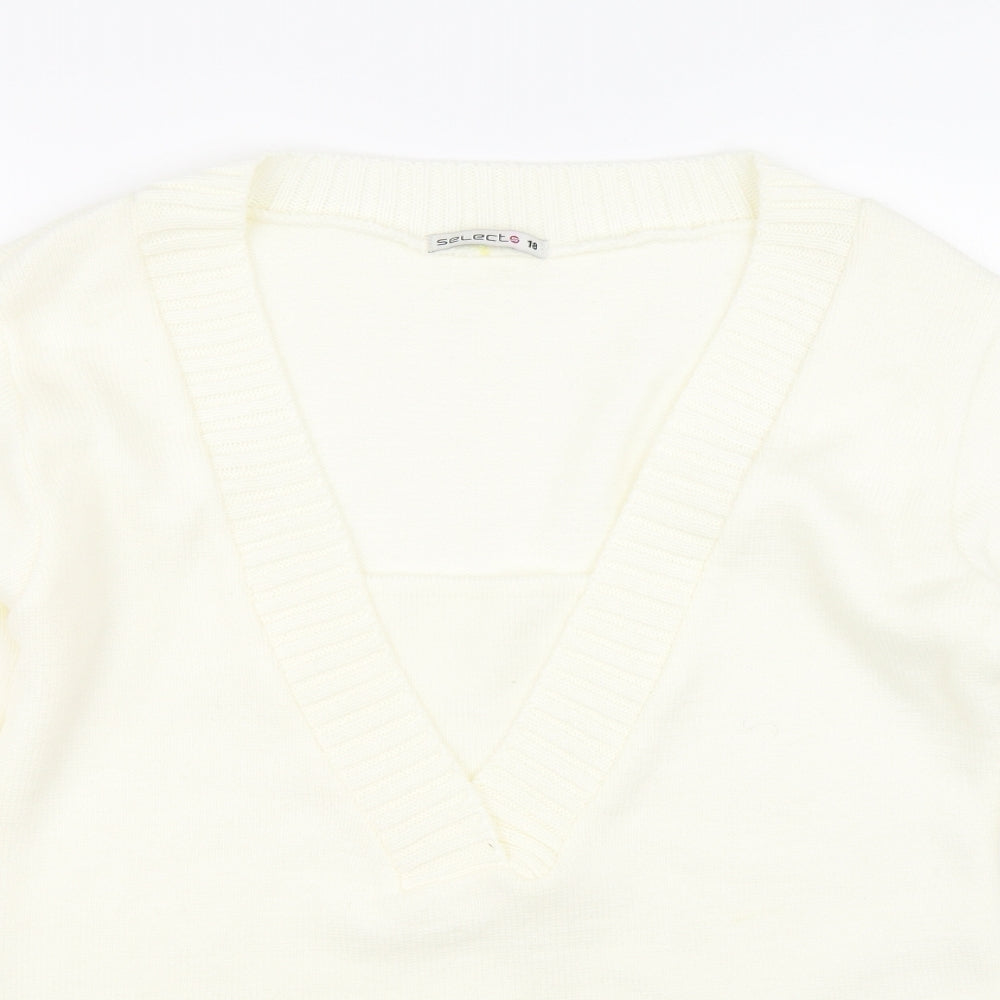 Select Womens Beige   Pullover Jumper Size 18