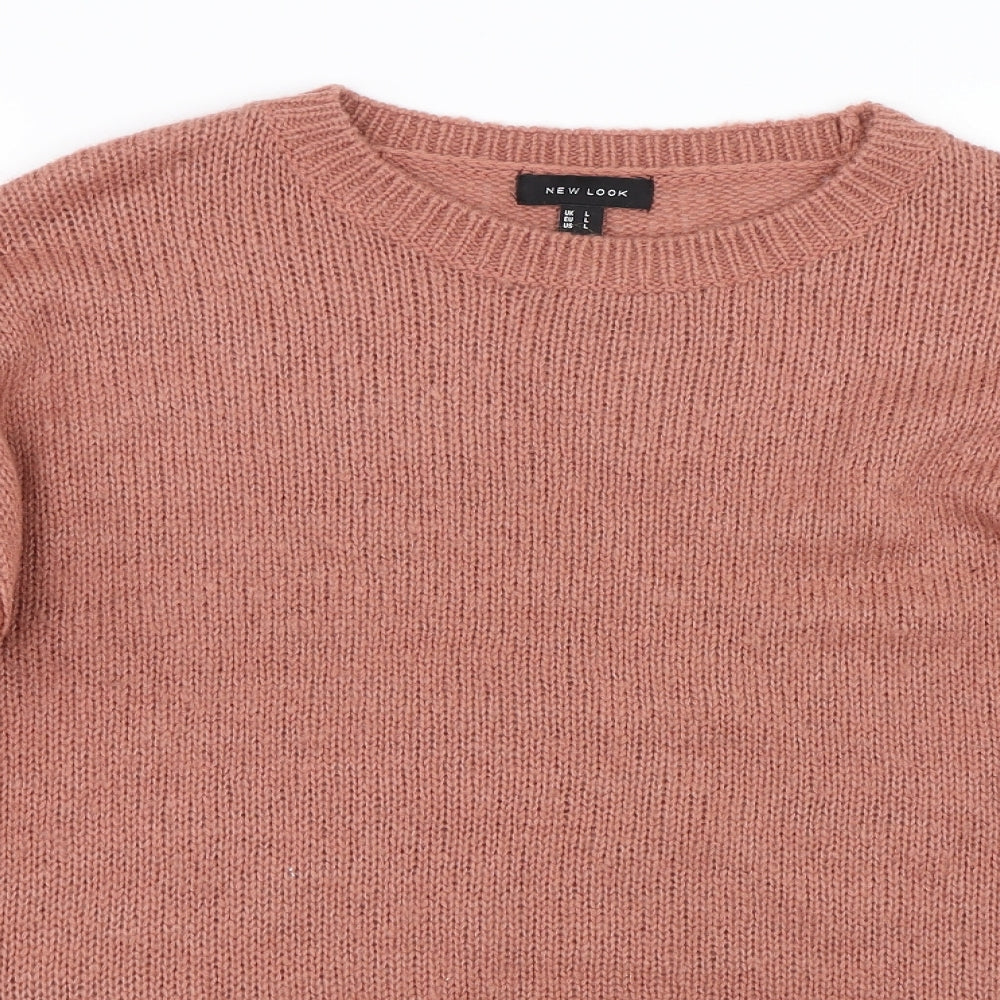 New Look Womens Pink   Pullover Jumper Size L