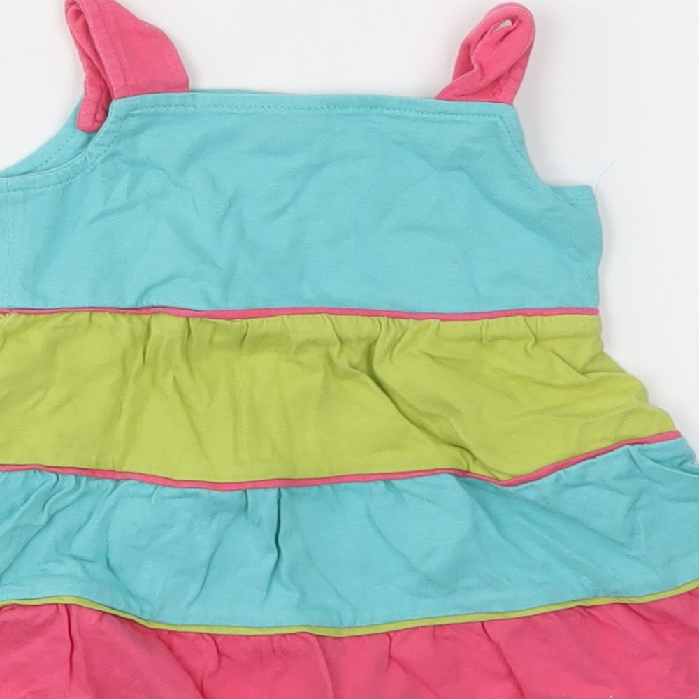 TU Girls Multicoloured Striped  Fit & Flare  Size 3-6 Months
