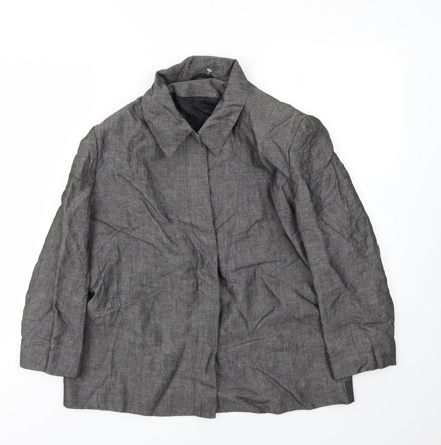 Preworn Womens Grey   Jacket Blazer Size 16