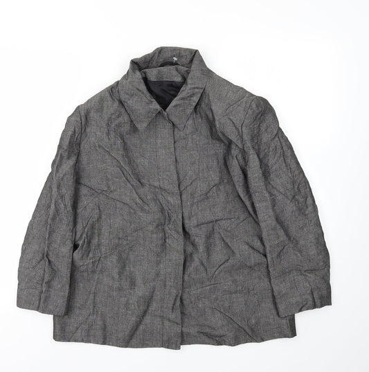 Preworn Womens Grey   Jacket Blazer Size 16
