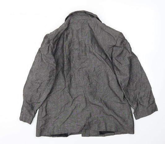 Preworn Womens Grey   Jacket Blazer Size 16
