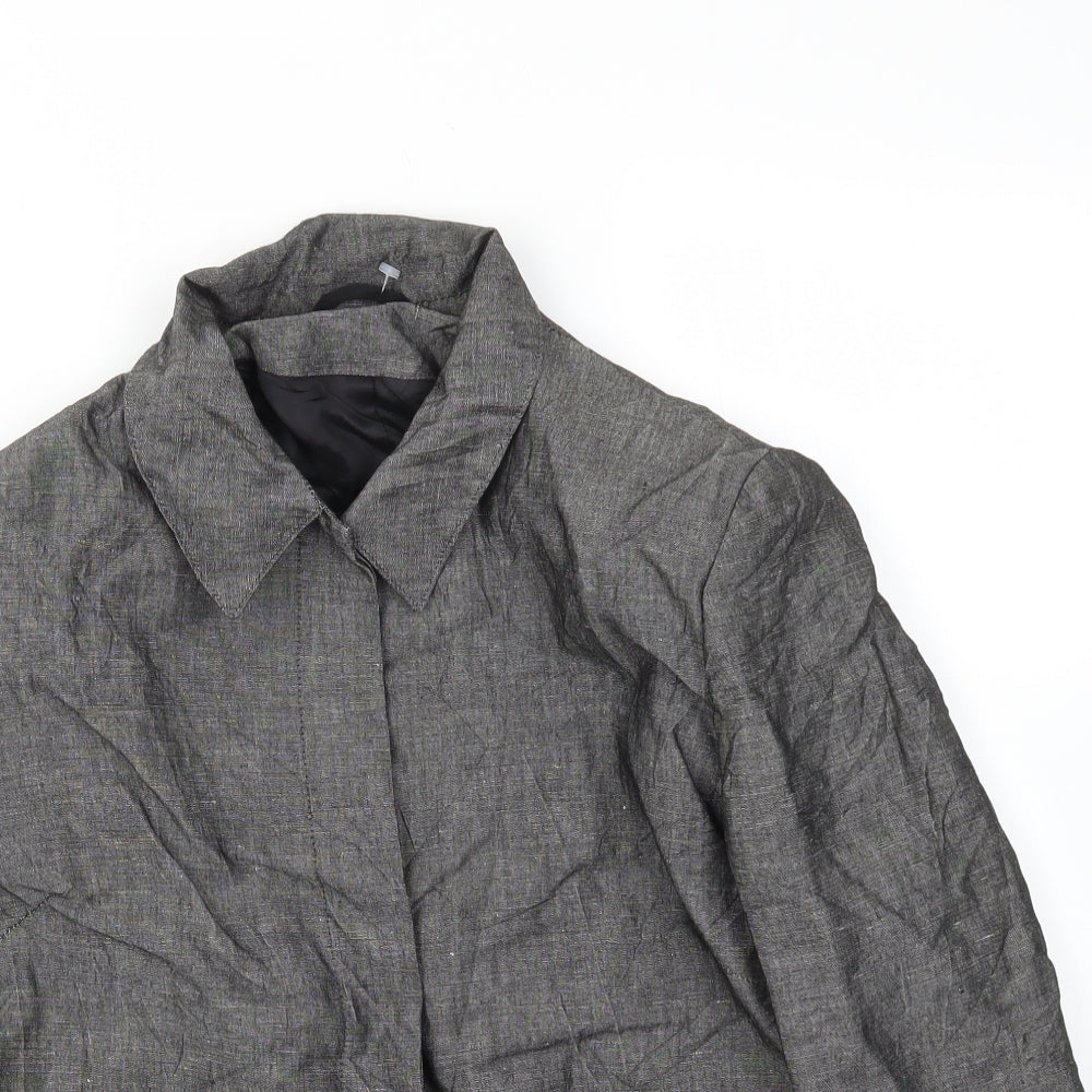 Preworn Womens Grey   Jacket Blazer Size 16