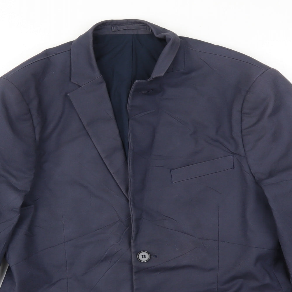 H&M Mens Blue   Jacket Blazer Size 38