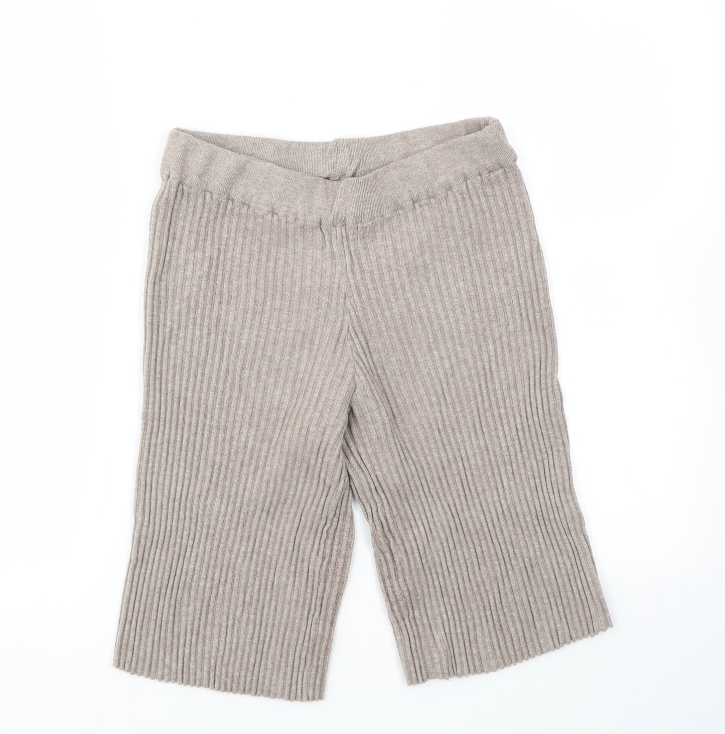 Laetitia Mem Womens Beige   Cut-Off Shorts Size 34 - stretch waistband