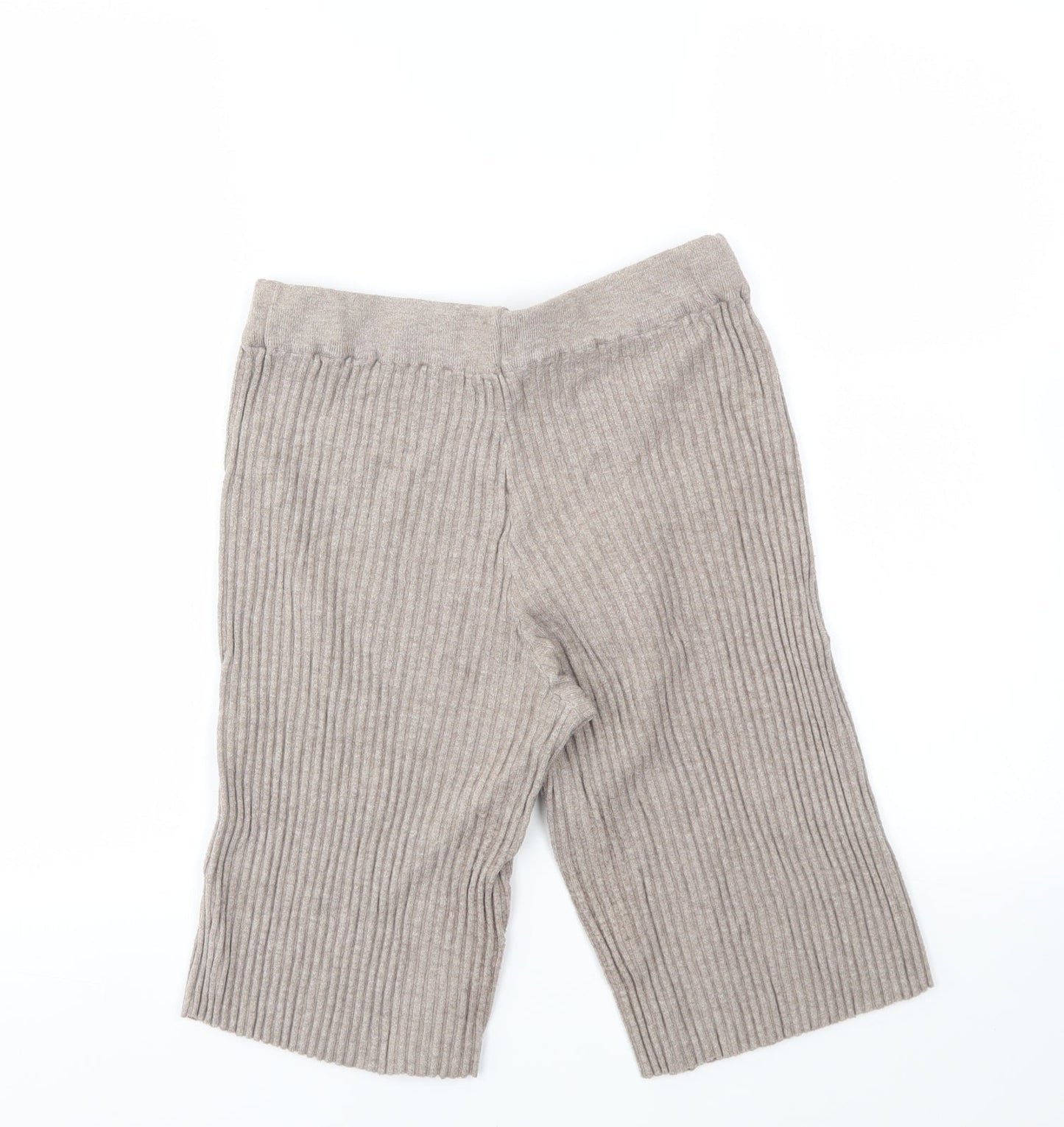 Laetitia Mem Womens Beige   Cut-Off Shorts Size 34 - stretch waistband
