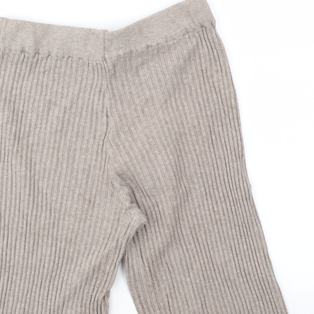 Laetitia Mem Womens Beige   Cut-Off Shorts Size 34 - stretch waistband