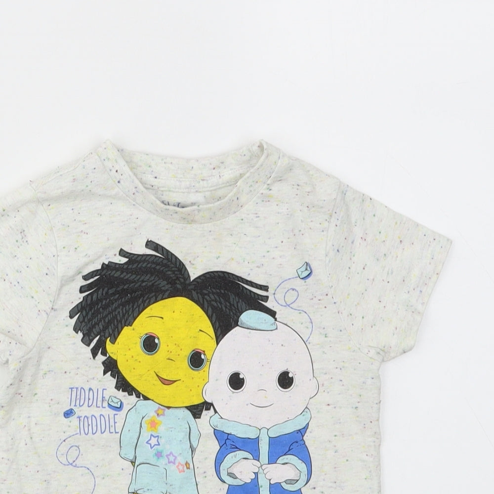 Nutmeg Girls Ivory   Basic T-Shirt Size 2 Years