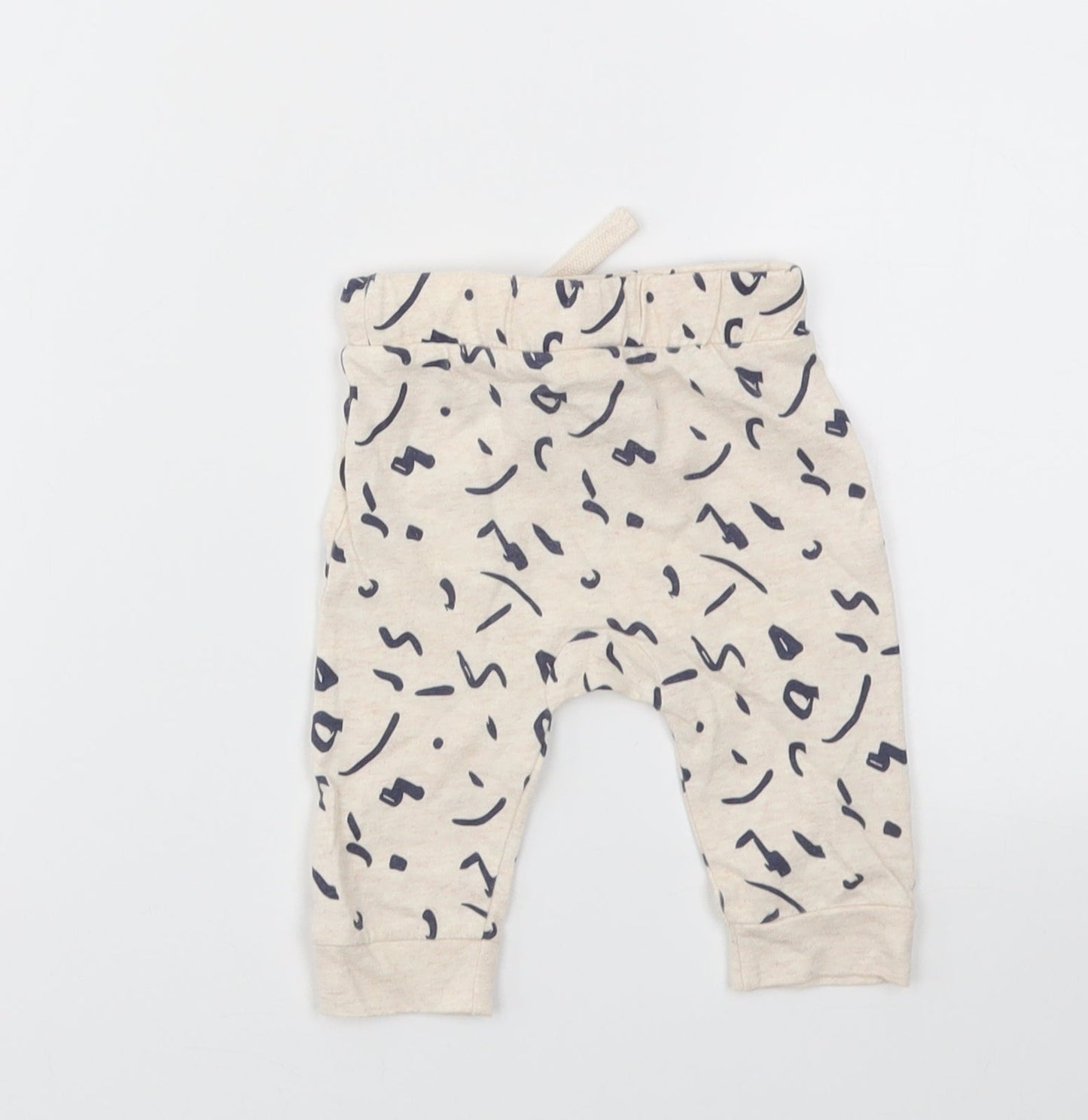 FRED &FLO Baby Ivory Animal Print  Capri Leggings Size 3-6 Months