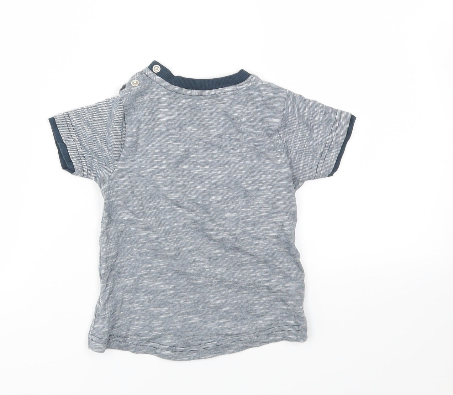 Nutmeg Boys Blue Houndstooth  Basic T-Shirt Size 2-3 Years