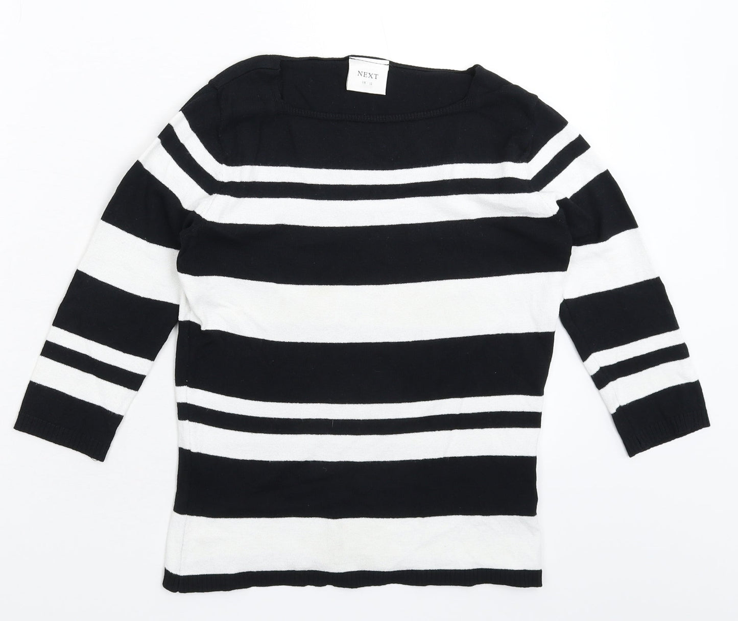 NEXT Womens Multicoloured Striped Knit Pullover Jumper Size 10