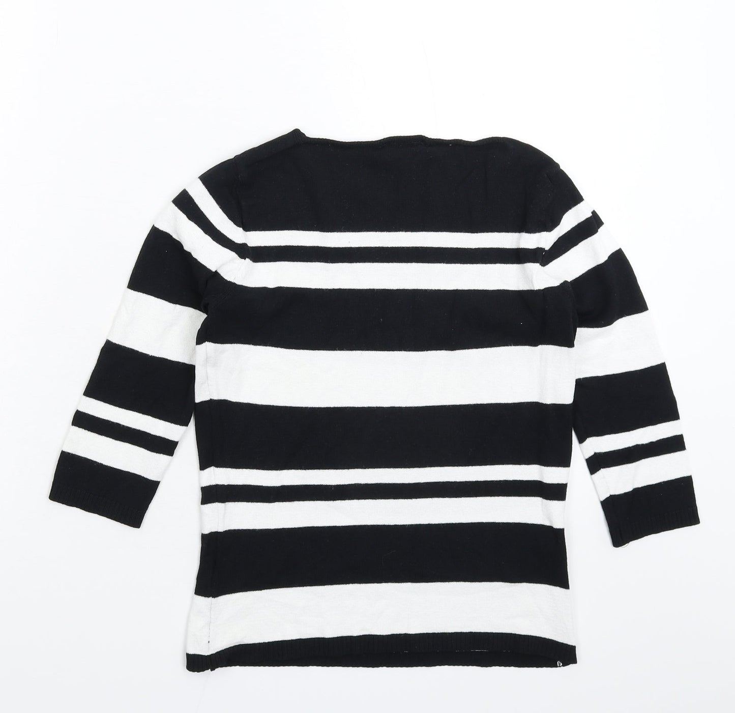 NEXT Womens Multicoloured Striped Knit Pullover Jumper Size 10