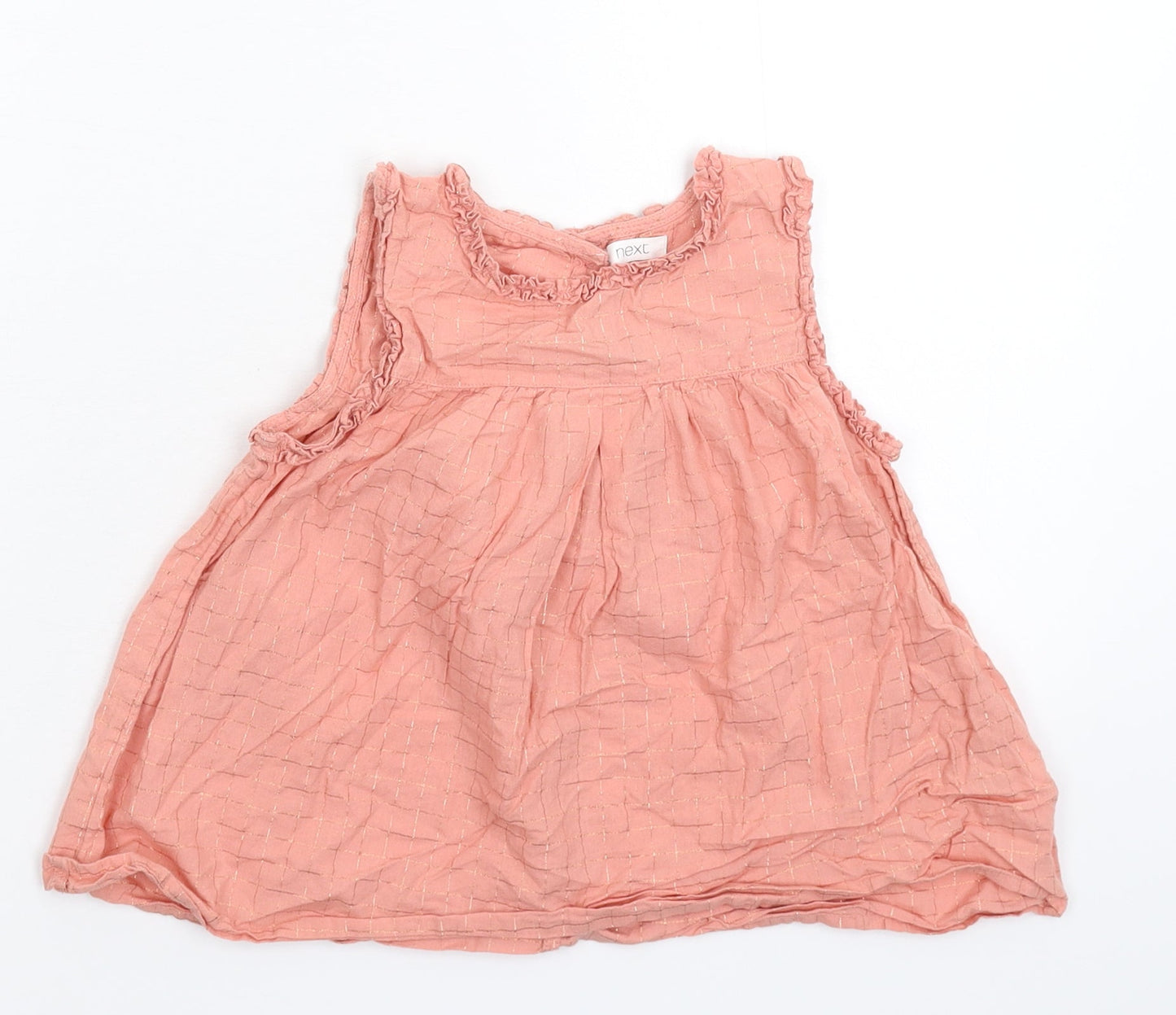 NEXT Girls Pink Check  Fit & Flare  Size 5-6 Years