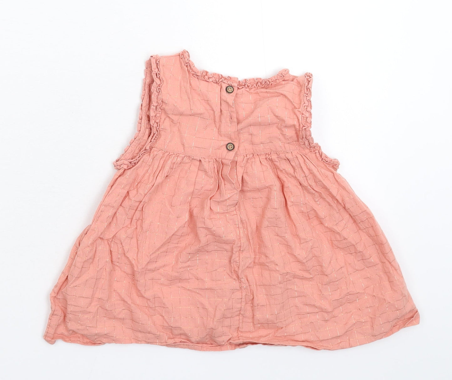 NEXT Girls Pink Check  Fit & Flare  Size 5-6 Years