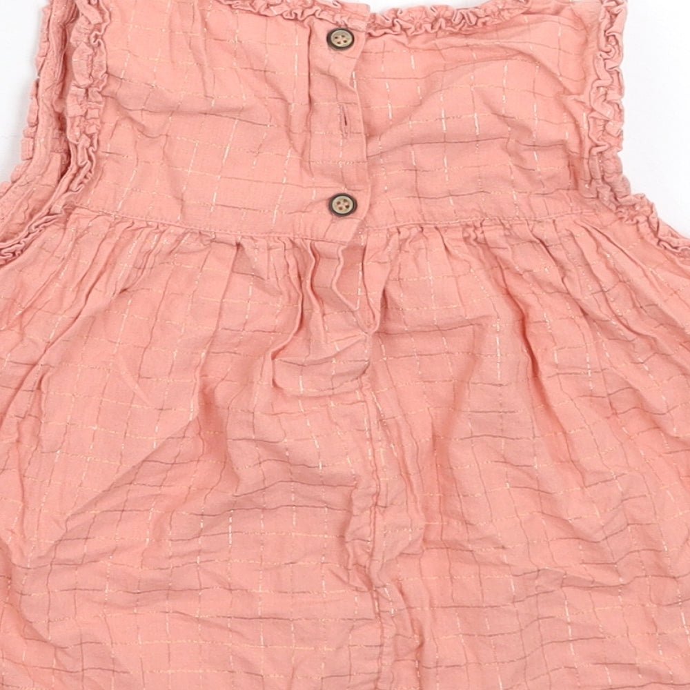 NEXT Girls Pink Check  Fit & Flare  Size 5-6 Years