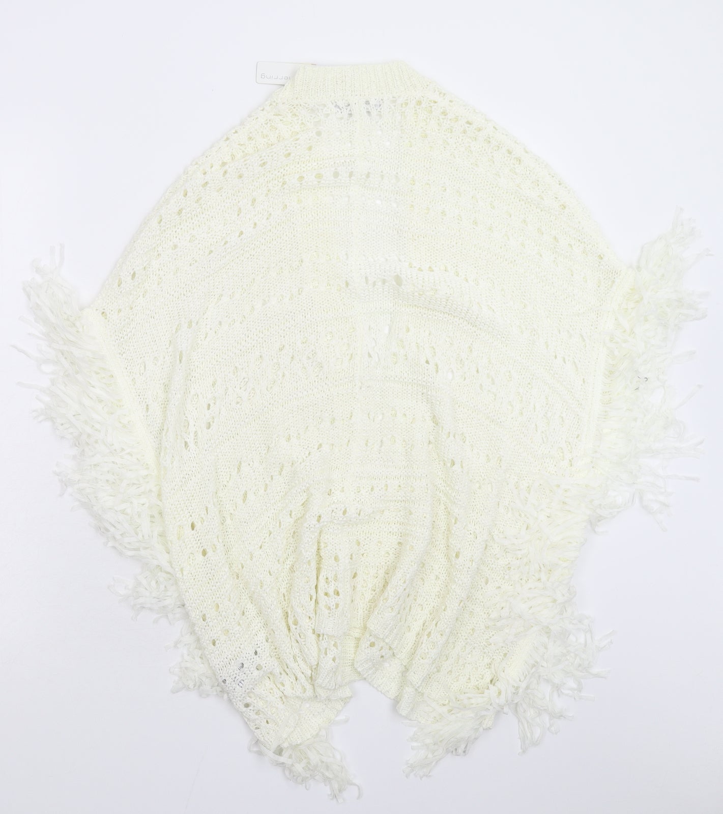 Red Herring Womens White  Knit Vest Jumper Size M