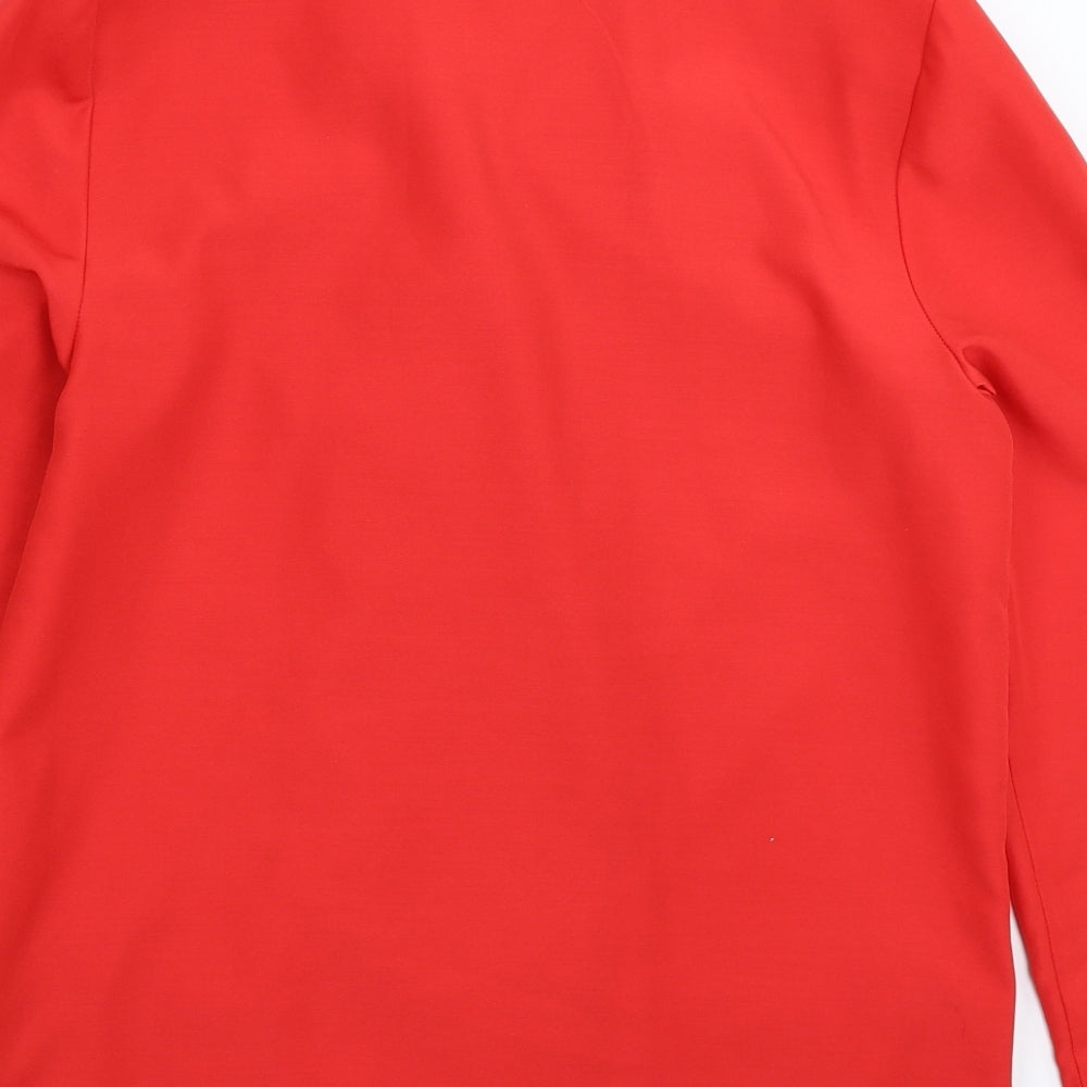 St Michael Womens Red   Jacket Blazer Size 12