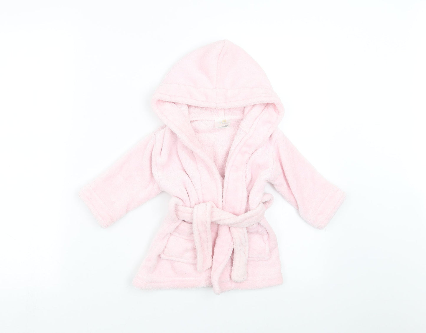 Soft Touch Girls Pink Solid   Robe Size 6-9 Months