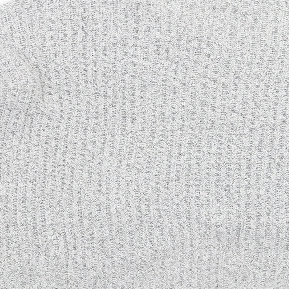 Jaqueline de Yong Womens Grey  Knit Pullover Jumper Size XL
