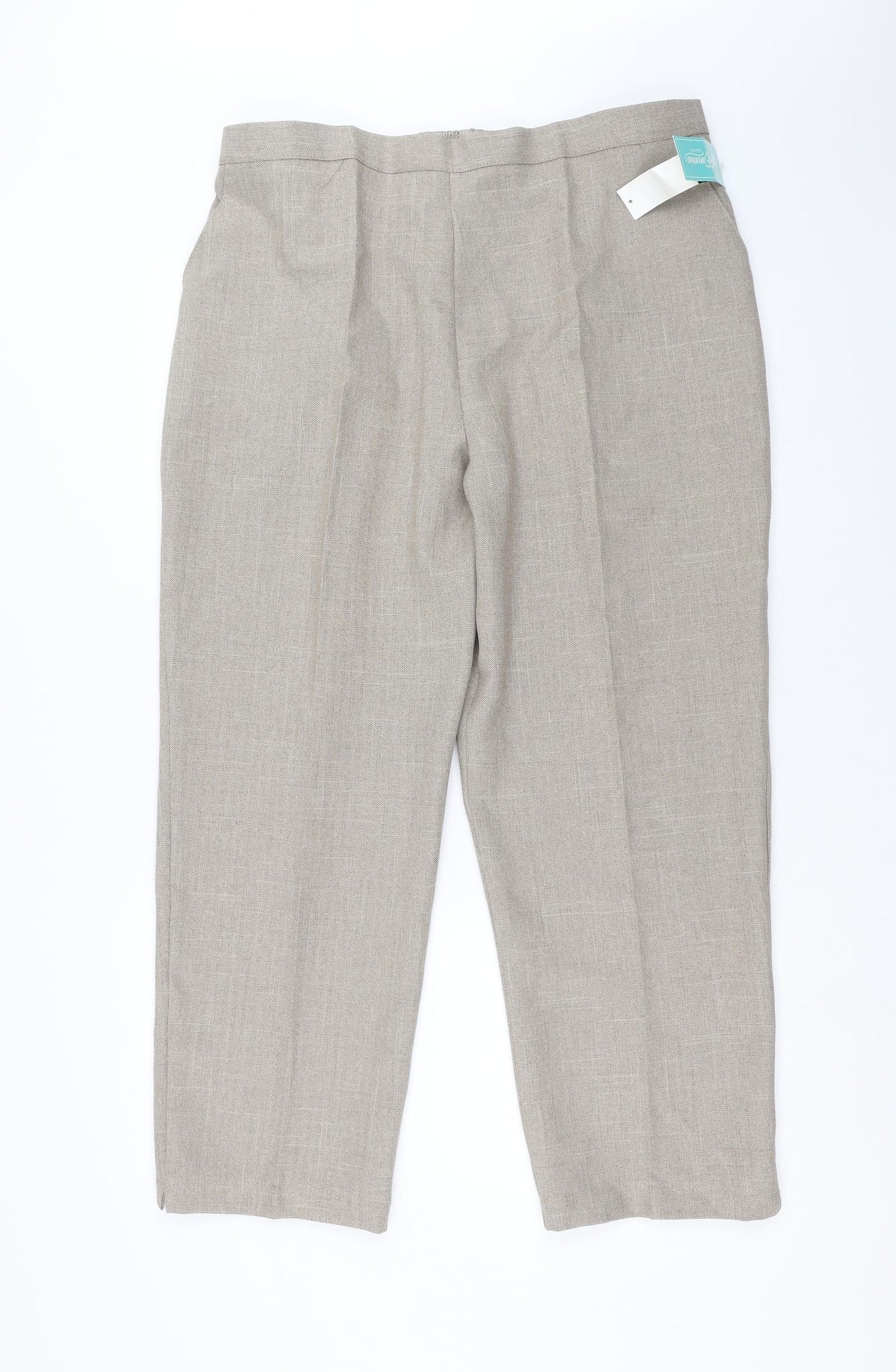 Emma Collection Womens Beige   Trousers  Size 24 L28 in