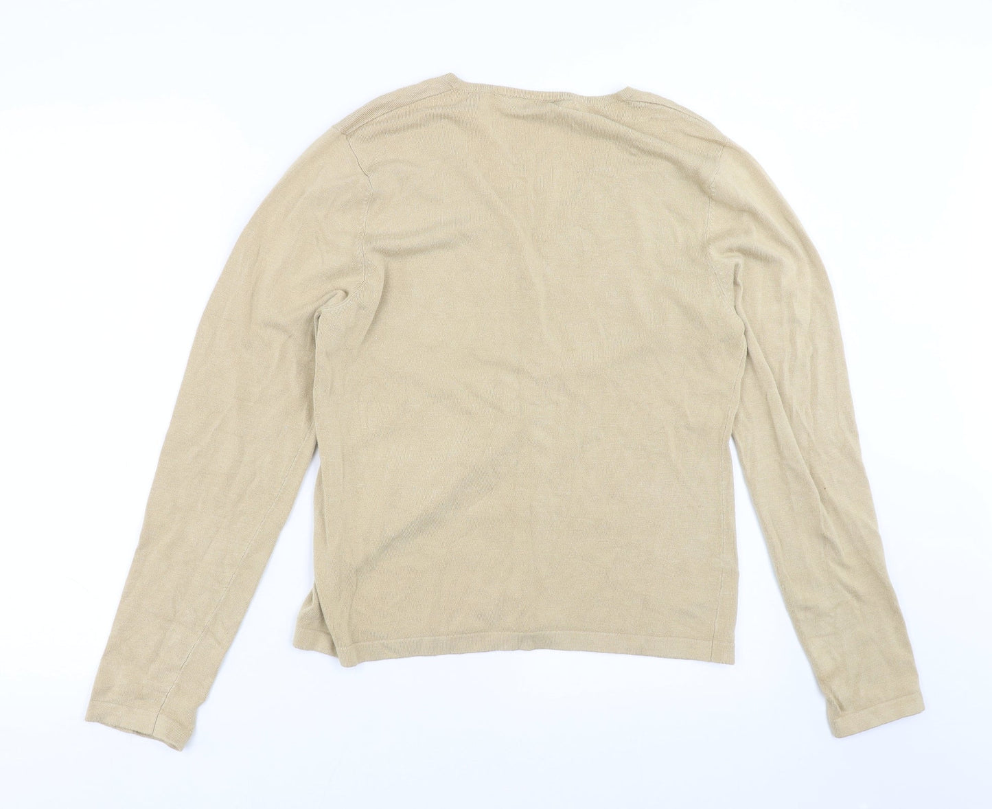 Dorothy Perkins Womens Beige  Knit Cardigan Jumper Size 14