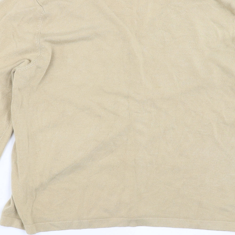 Dorothy Perkins Womens Beige  Knit Cardigan Jumper Size 14