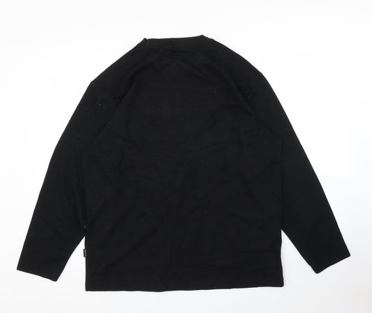 Uedia Mens Black   Pullover Jumper Size XL