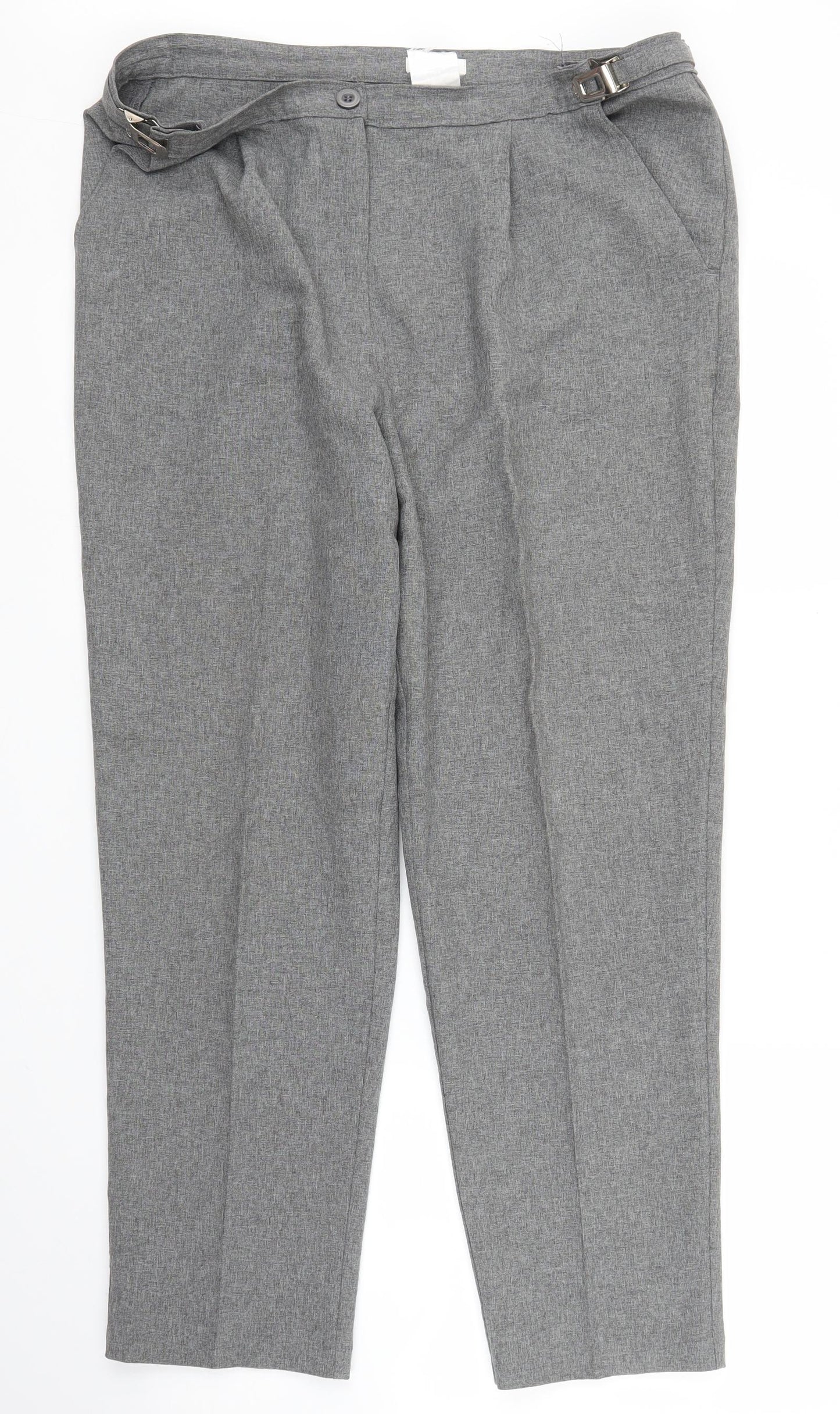 Damart Womens Grey   Carrot Trousers Size 34 in L26 in
