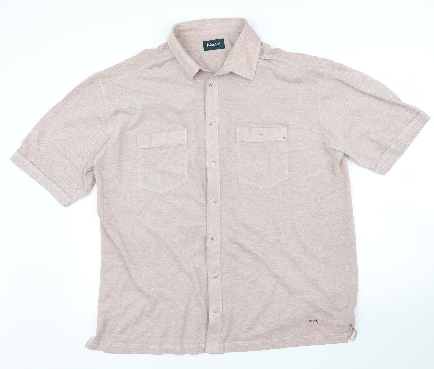 Wolsey Mens Pink    Polo Size XL