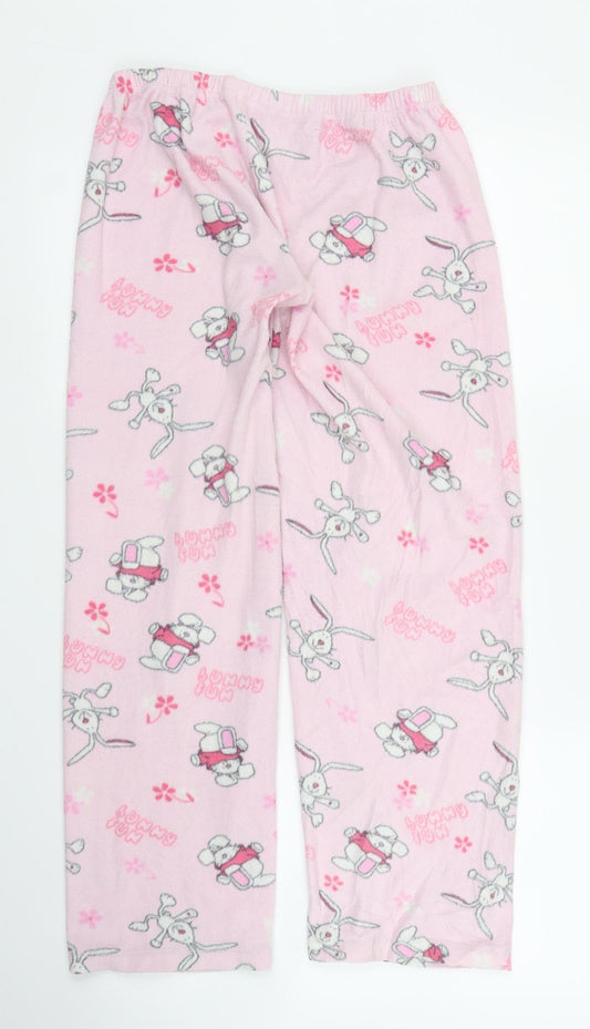 Preworn Womens Pink Solid  Chemise Pyjama Pants Size 8