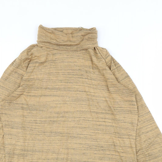 M&S Womens Beige   Basic T-Shirt Size 12