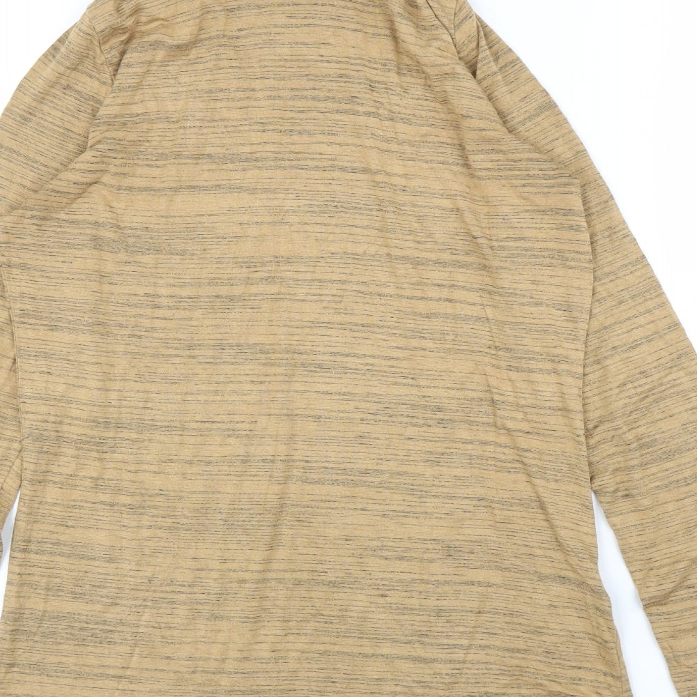 M&S Womens Beige   Basic T-Shirt Size 12