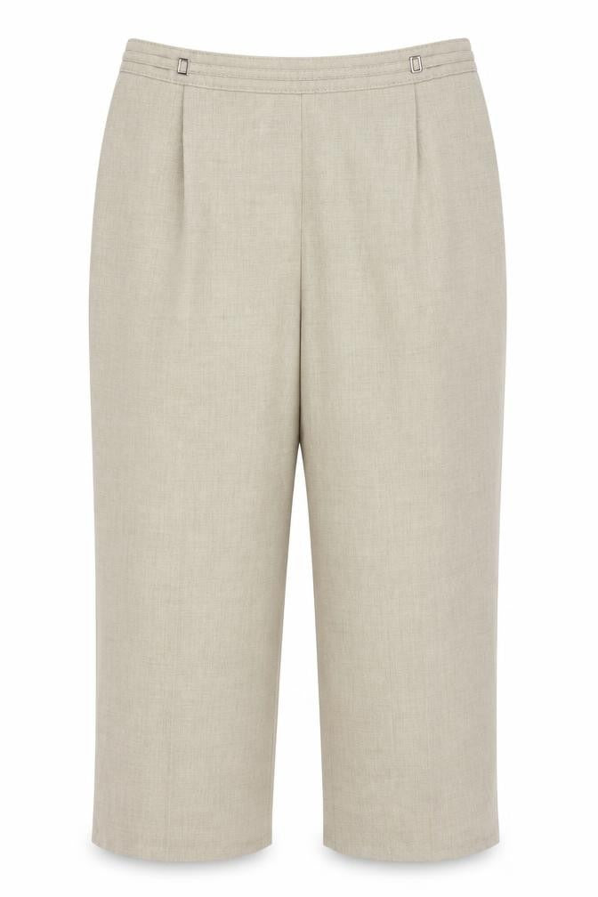 M&S Womens Beige   Capri Trousers Size M L25 in