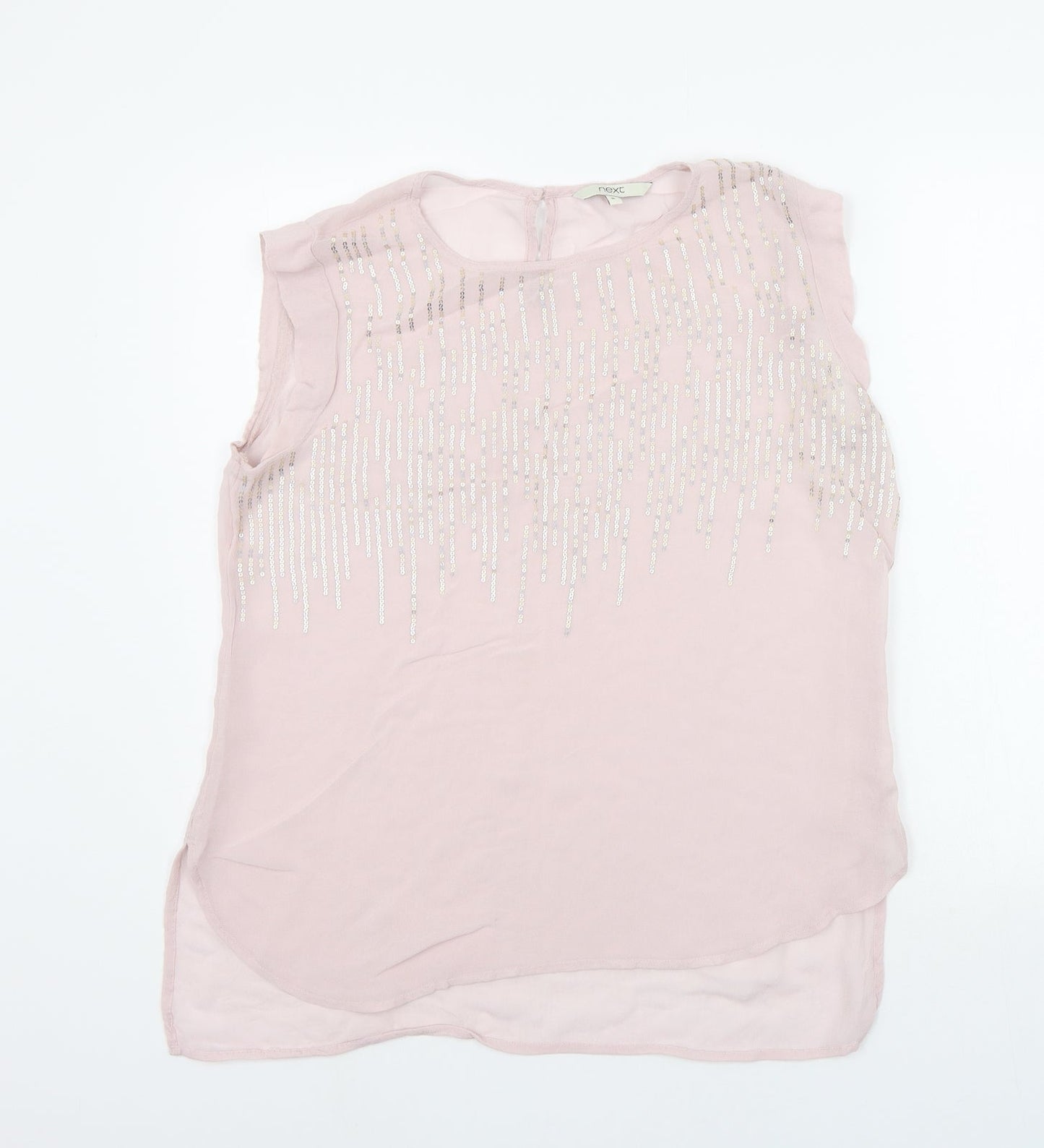 NEXT Womens Pink   Basic T-Shirt Size 16  - details on chest