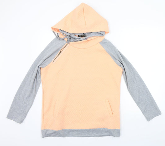 Yidarton Womens Orange   Pullover Hoodie Size L