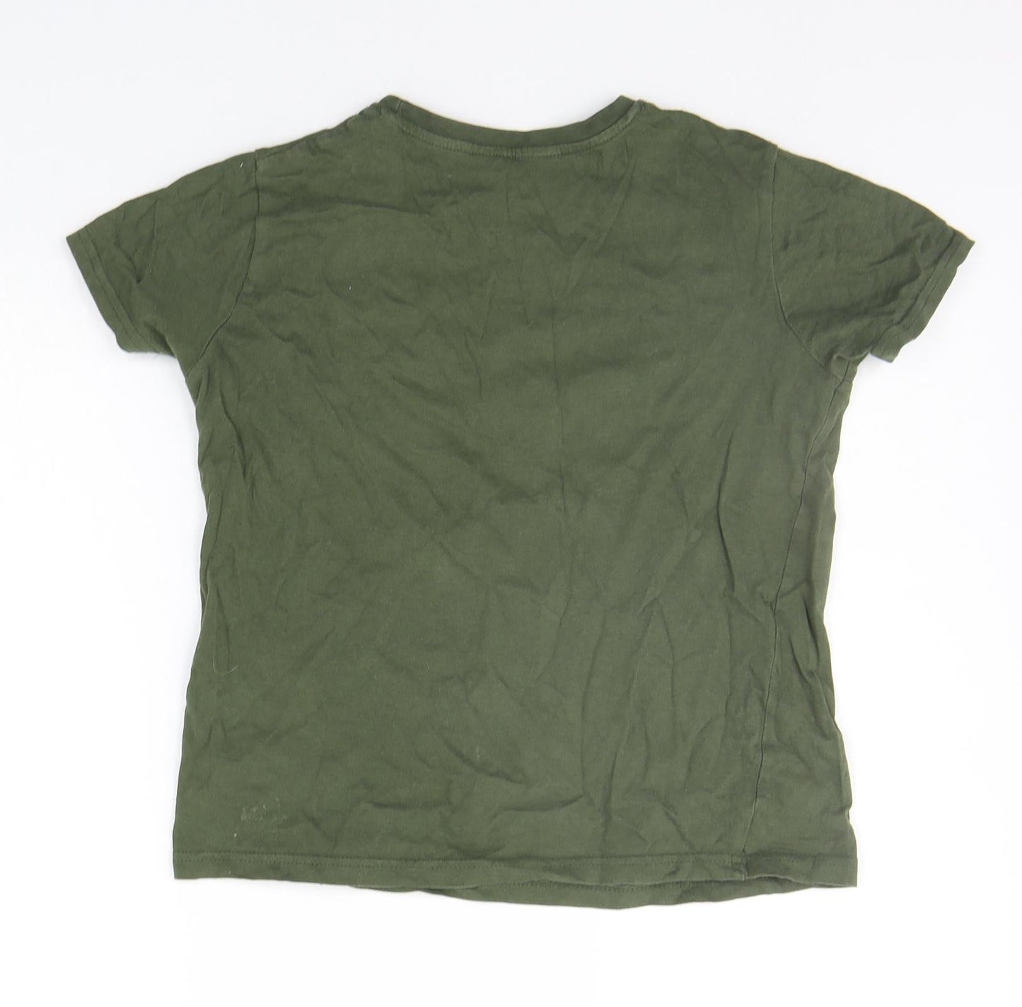 Primark Boys Green   Basic T-Shirt Size 8-9 Years