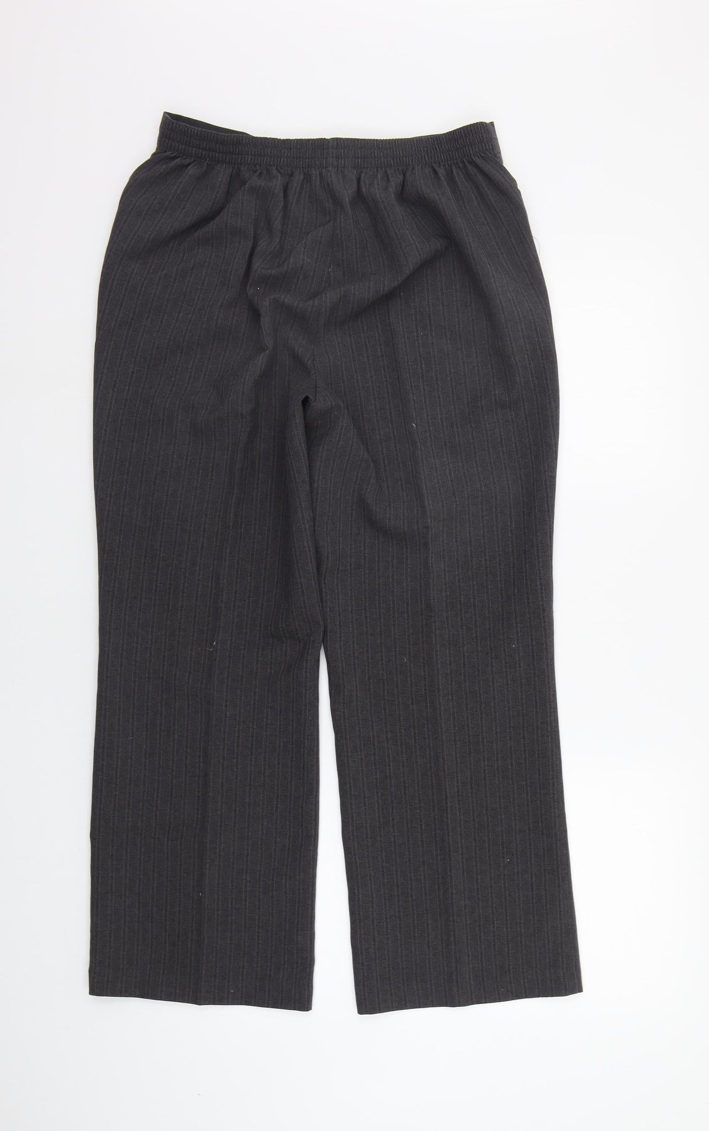 bm collection Womens Grey   Trousers  Size 12 L23 in - Elasticated Waist