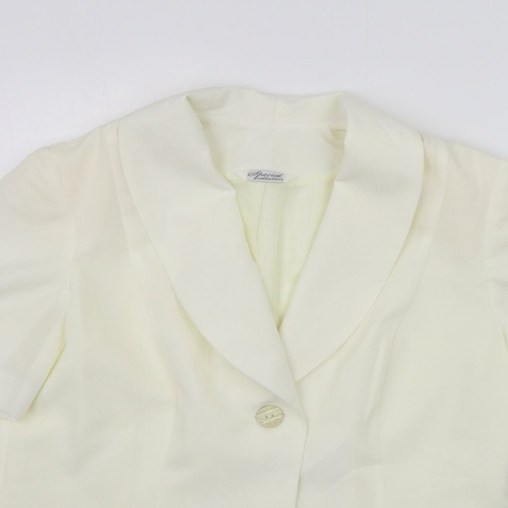 Special Collection Womens Beige   Jacket Blazer Size 12