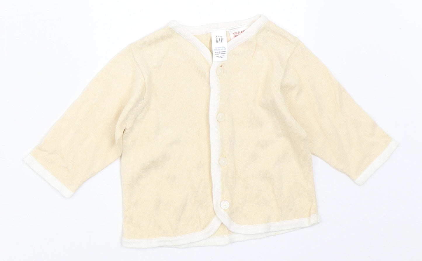 Gap Boys Beige   Cardigan Jumper Size 0-3 Months